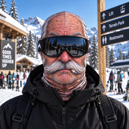SnowMugs Funny Face Ski Mask